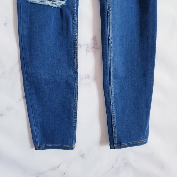 FREE PEOPLE High-Rise Skinny Distressed Jeans - Picture 13 of 13